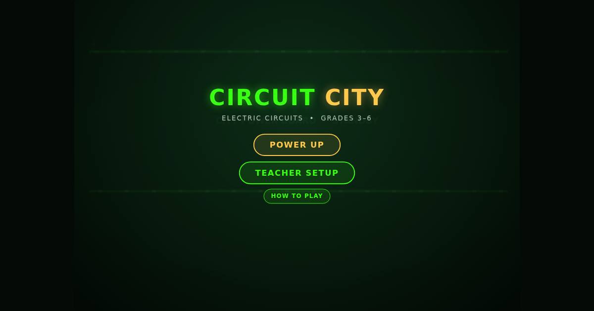 Circuit City title screen