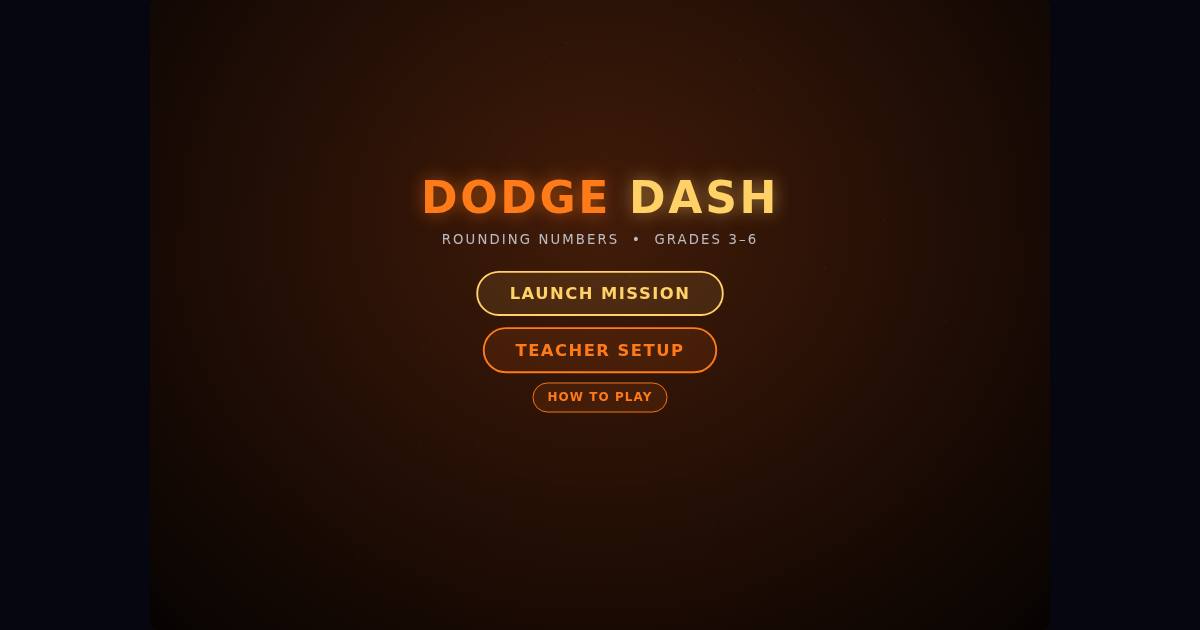 Dodge Dash title screen