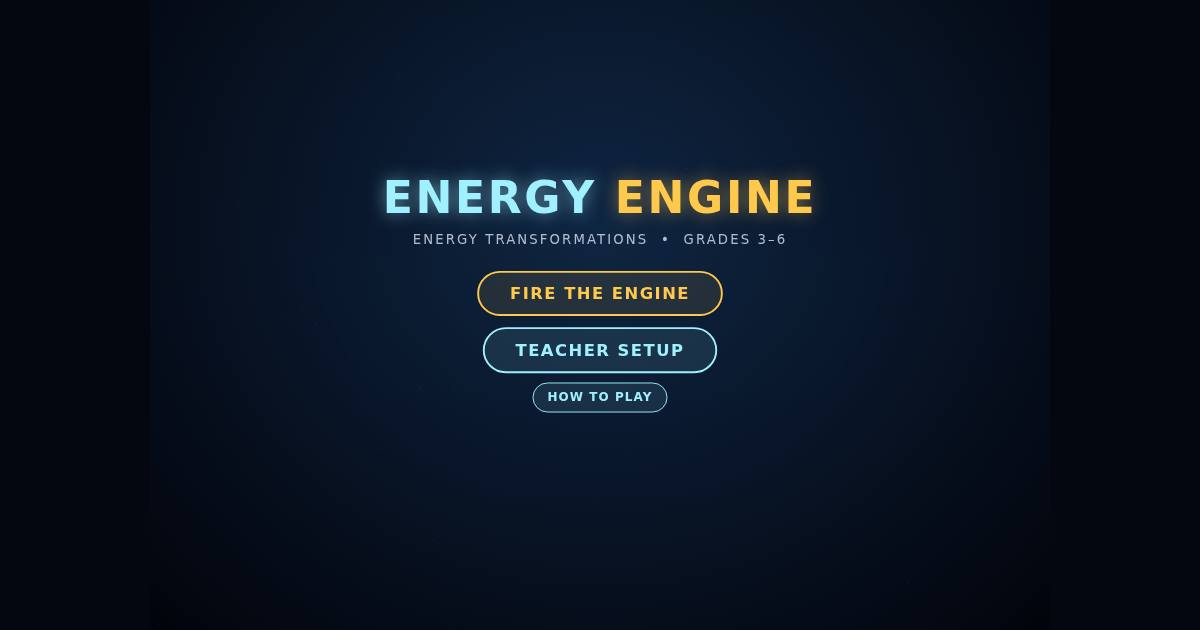 Energy Engine title screen