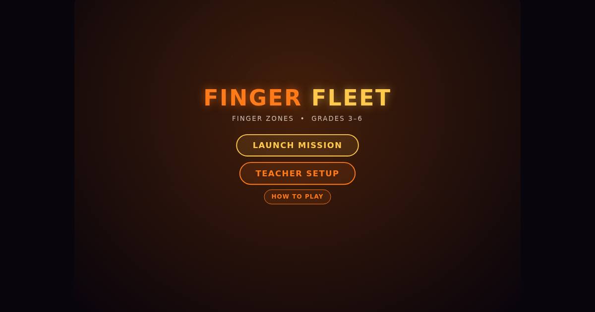 Finger Fleet title screen