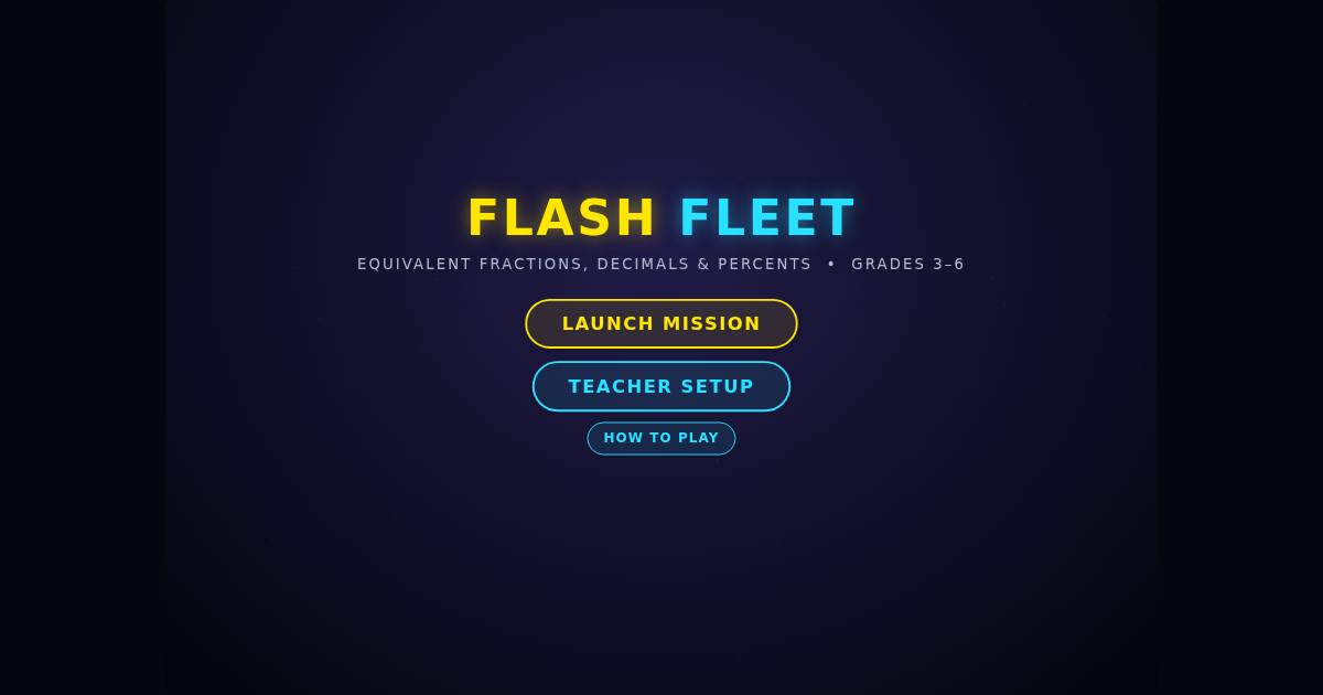 Flash Fleet title screen