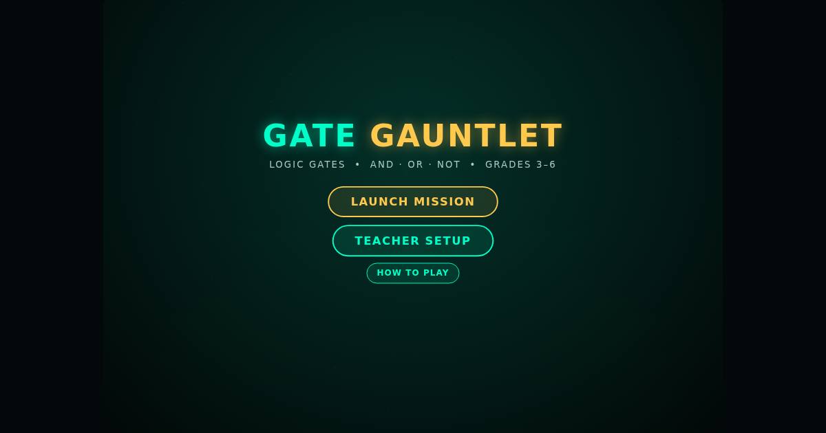 Gate Gauntlet title screen