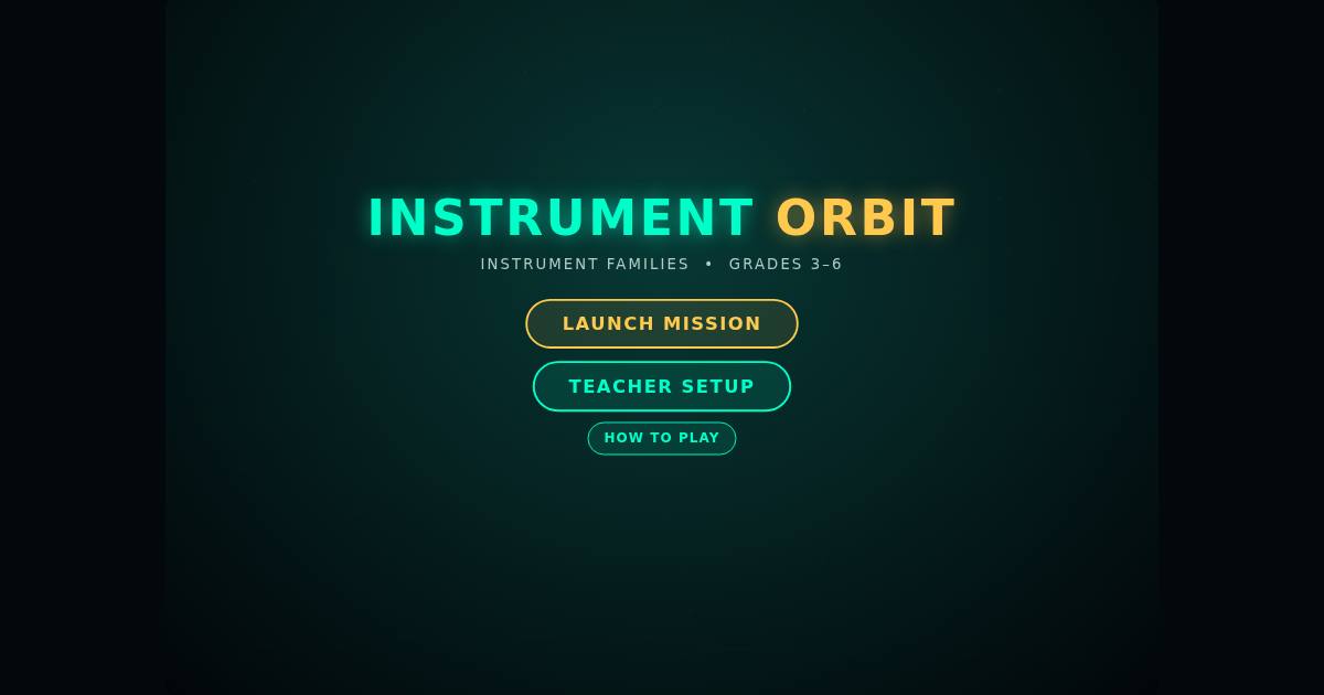 Instrument Orbit title screen