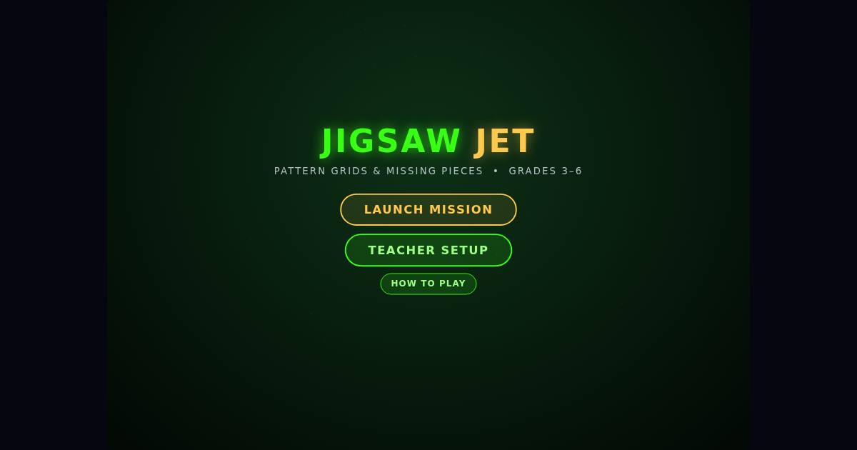 Jigsaw Jet title screen