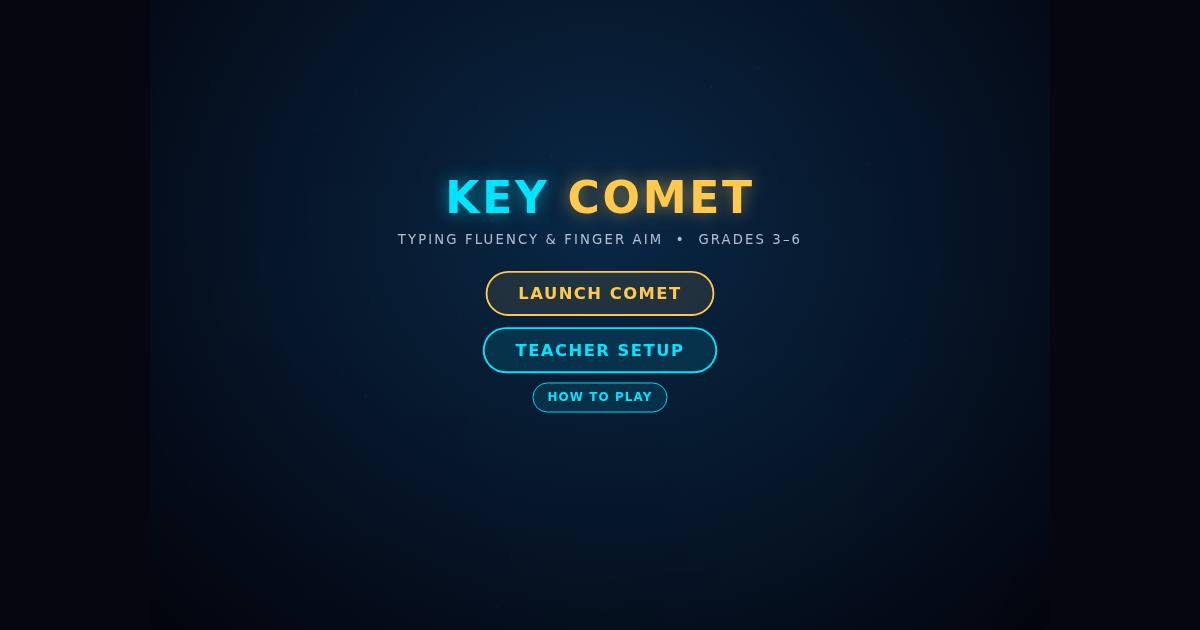 Key Comet title screen