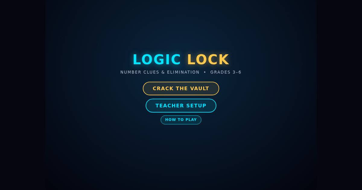 Logic Lock title screen