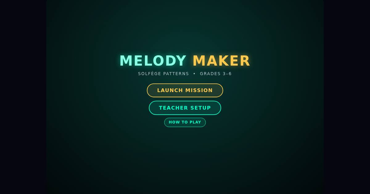 Melody Maker title screen