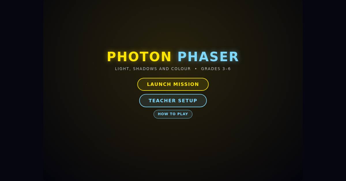 Photon Phaser title screen