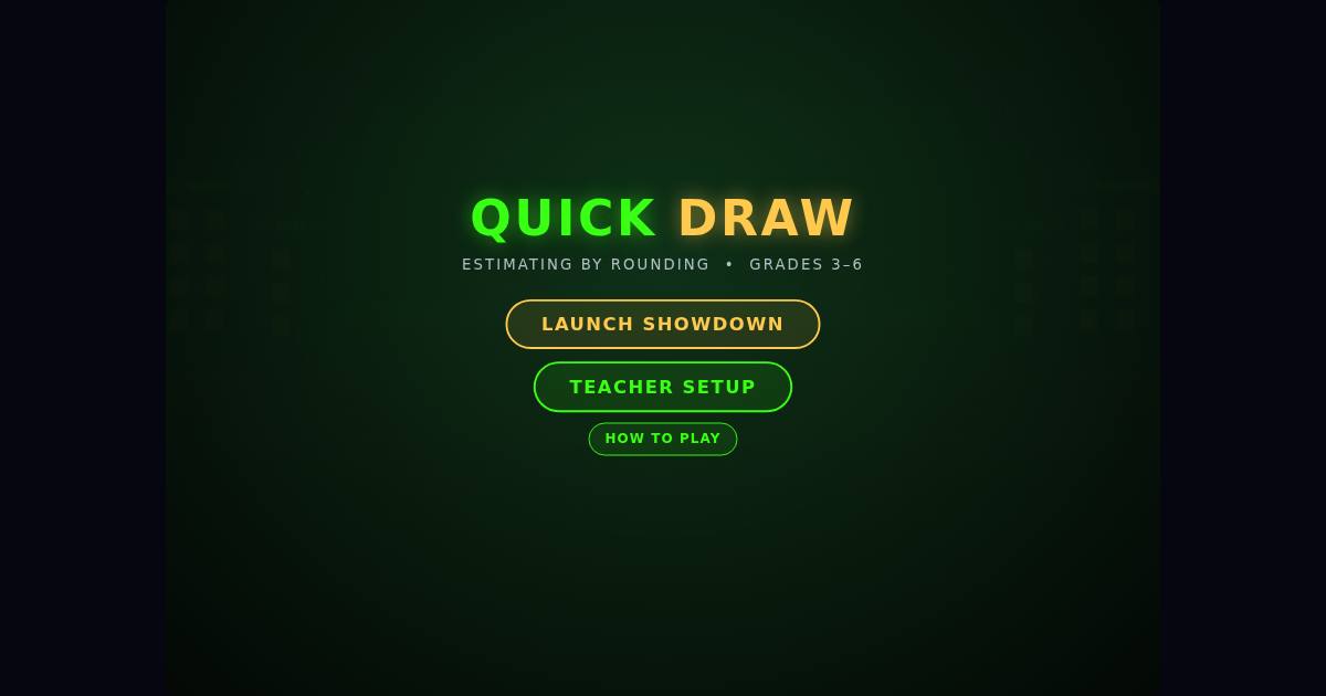 Quick Draw title screen