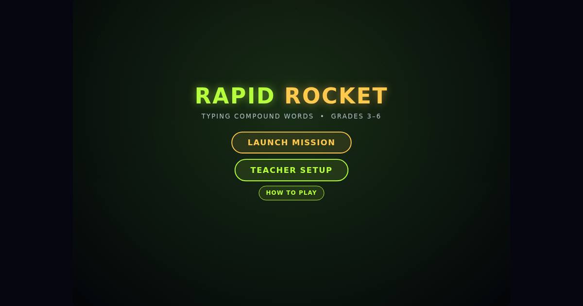 Rapid Rocket title screen