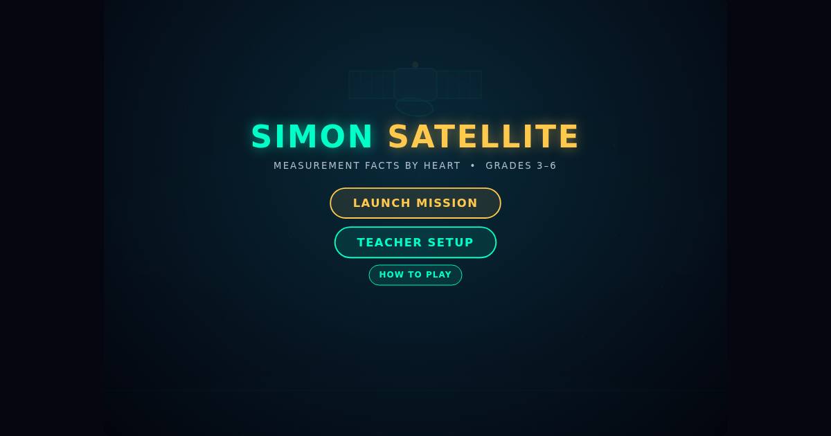 Simon Satellite title screen