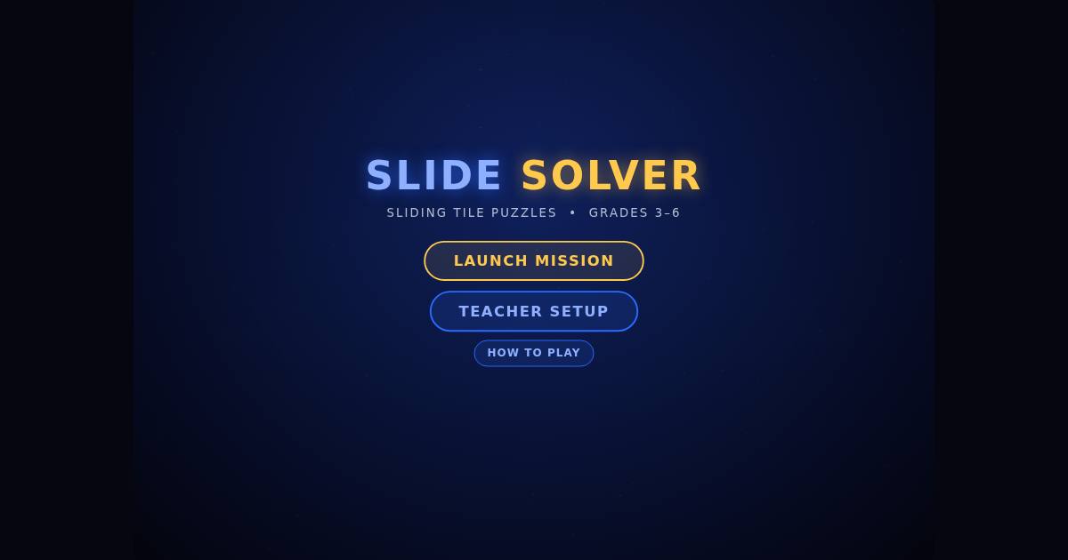 Slide Solver title screen