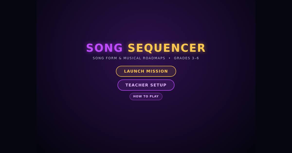 Song Sequencer title screen