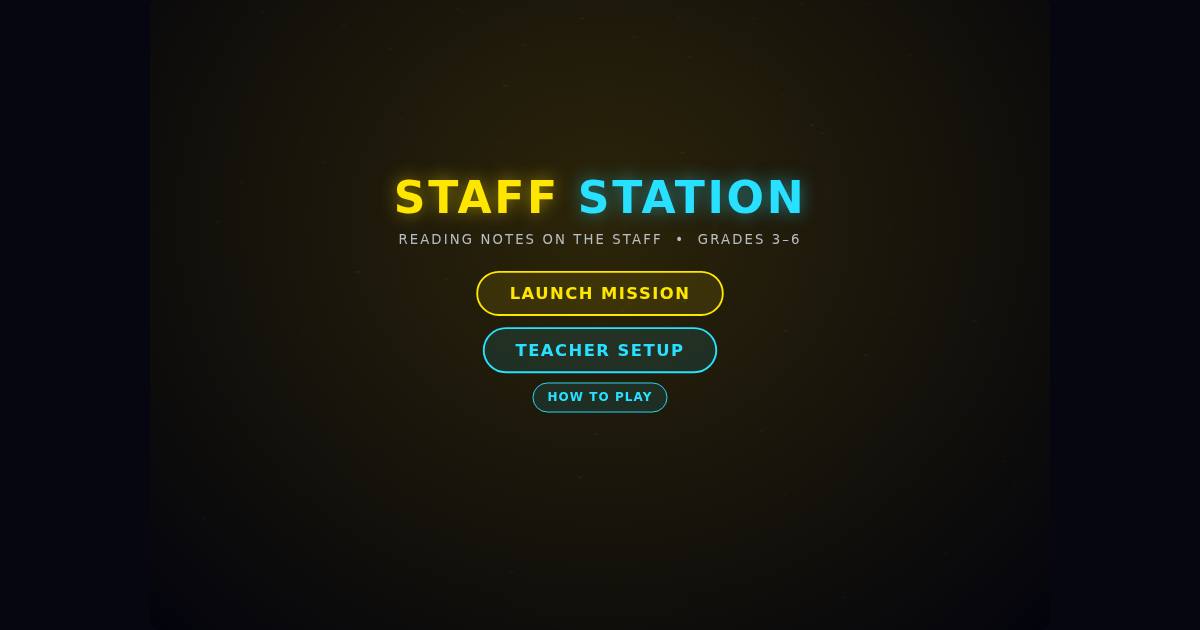 Staff Station title screen