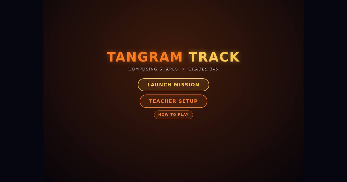 Tangram Track title screen
