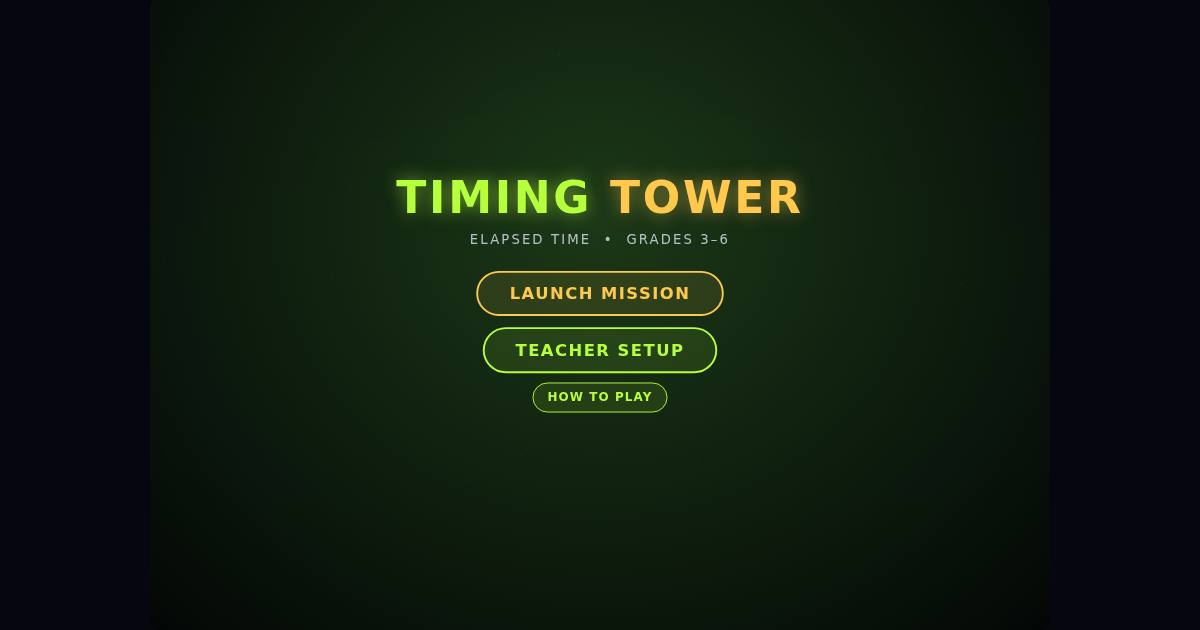 Timing Tower title screen