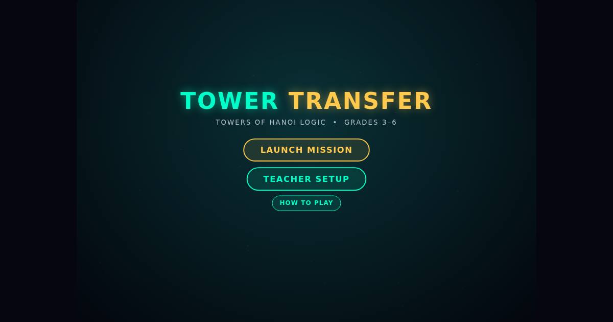 Tower Transfer title screen